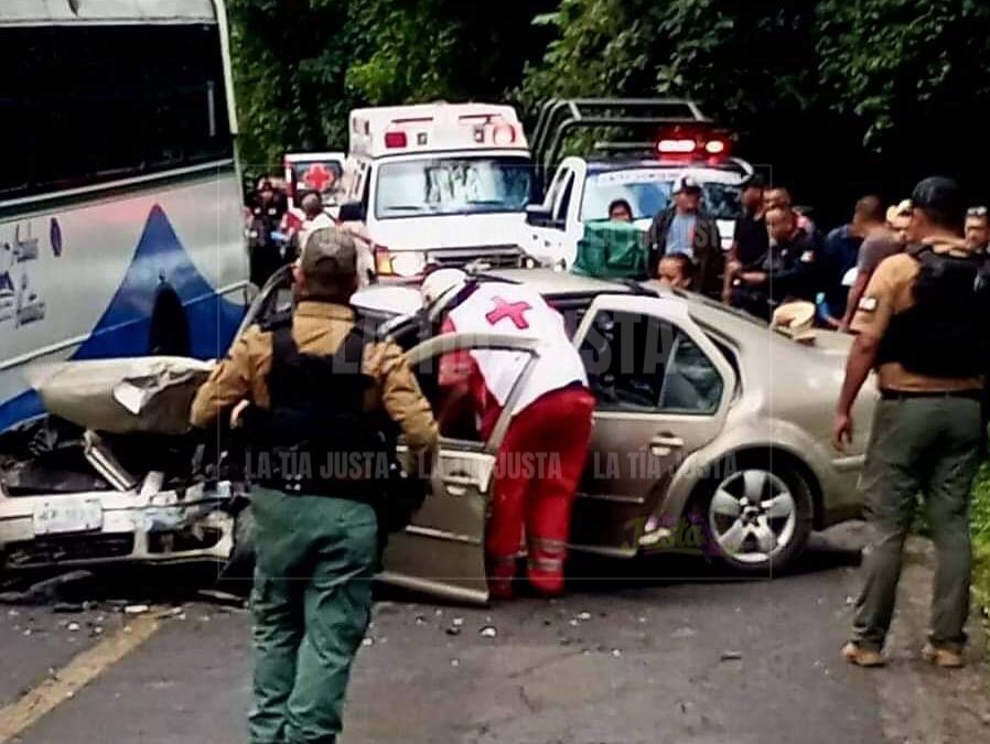 Fuerte accidente en la Carretera Federal 125 Huatusco- Totutla
