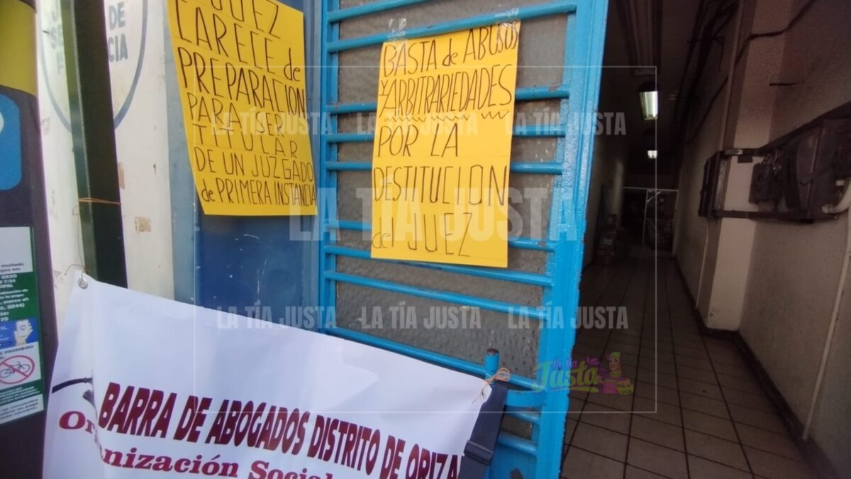 Protestan contra Juez
