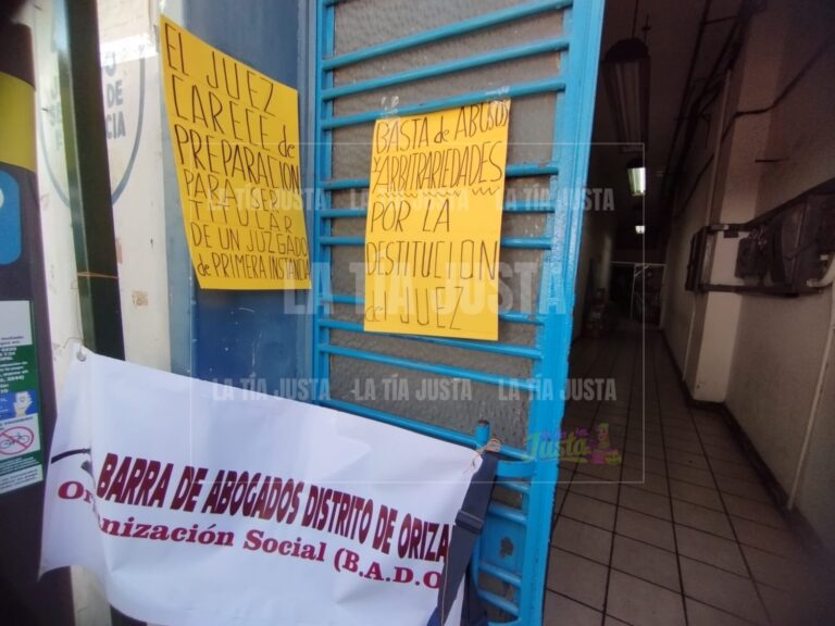 Protestan contra Juez