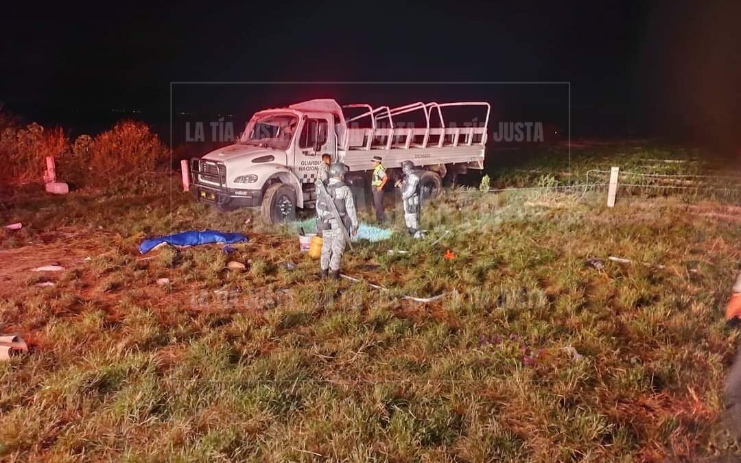 Vuelca camión de Guardia Nacional en la autopista Cuacnopalan-Oaxaca