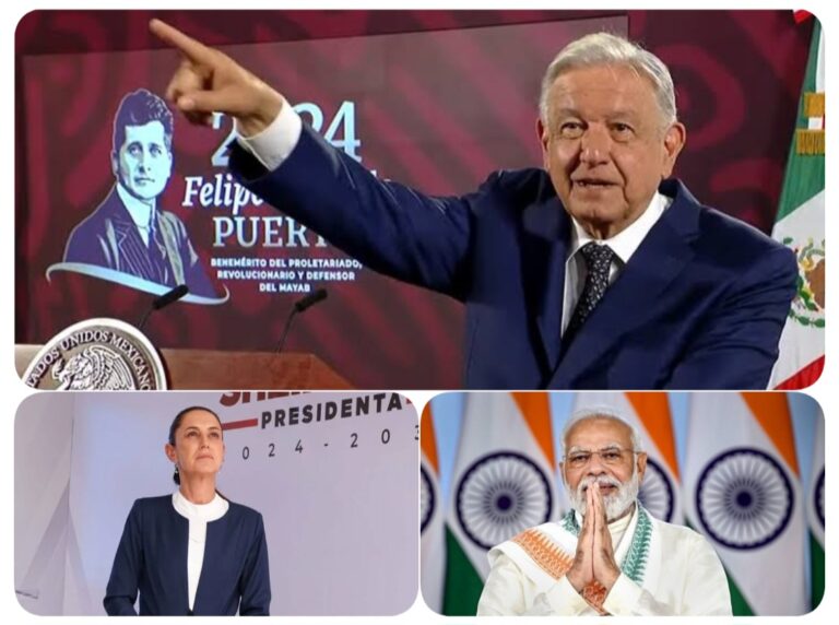 SHEINBAUM SUPERARÁ A MODI COMO LA MANDATARIA MÁS POPULAR DEL MUNDO: AMLO.