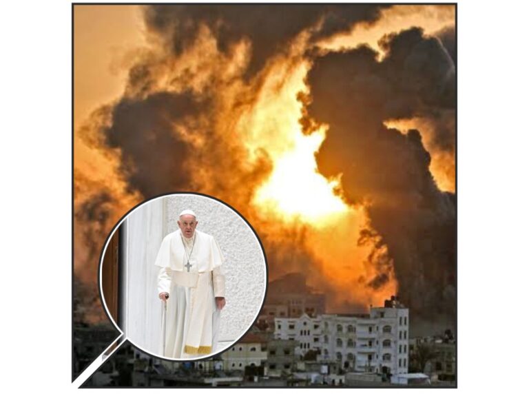 EL PAPA FRANCISCO HACE UN LLAMADO PARA EVITAR QUE SE EXTIENDA EL CONFLICTO EN ORIENTE MEDIO.