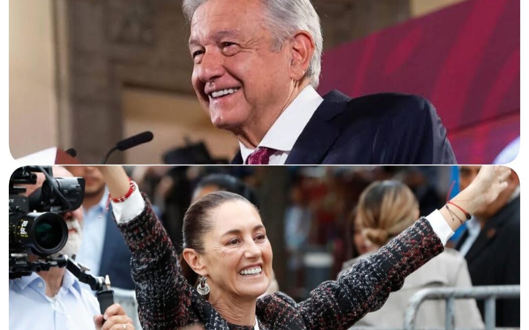 EL PRESIDENTE DE MÉXICO DIJO ESTAR “FELIZ, FELIZ” DE QUE CLAUDIA SHEINBAUM RECIBA HOY LA CONSTANCIA COMO PRESIDENTA ELECTA.