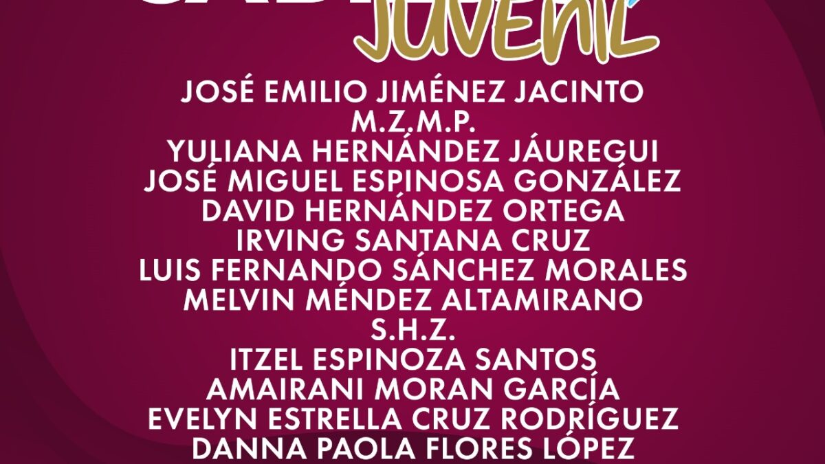 Da a conocer IMJUVE lista de seleccionados para el Primer Cabildo Juvenil de Córdoba