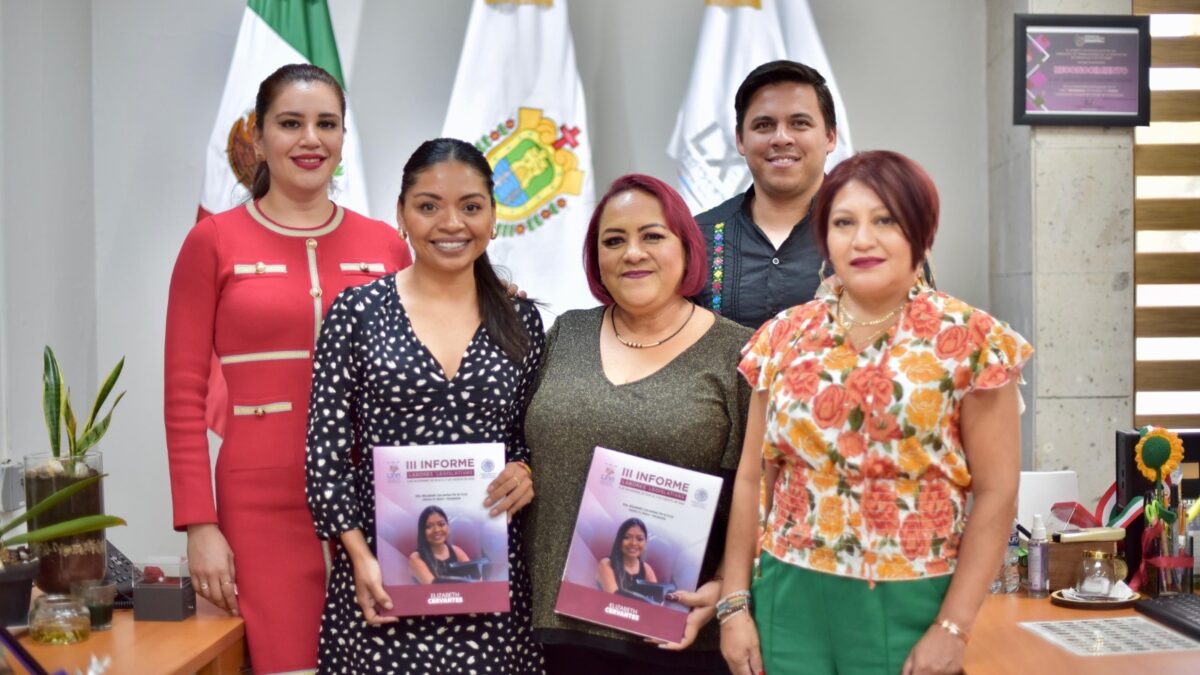 Recibe Presidenta del Congreso Informe de Diputada de Álamo