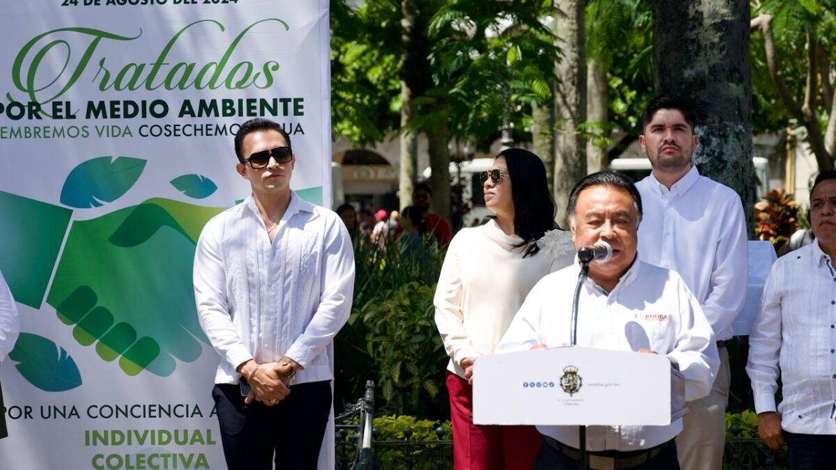 Firman autoridades municipales de Córdoba los Tratados por el Medio Ambiente, “Sembremos Vida, Cosechemos Agua”