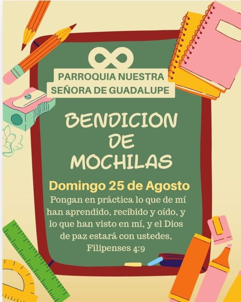 Habrá mañana bendición de Mochilas
