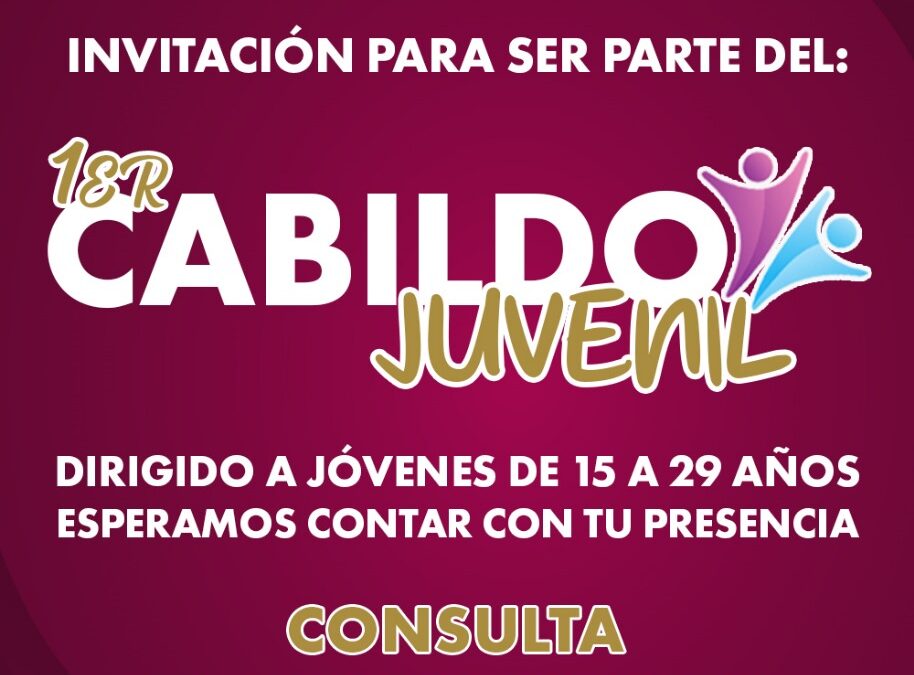 Se amplía hasta el 7 de agosto el plazo para recibir solicitudes de interesados en el Primer Cabildo Juvenil