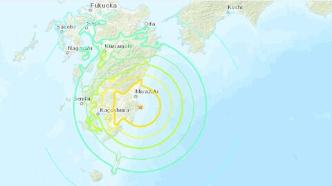 POTENTE SISMO DE MAGNITUD 7.1 PEGA EN LA COSTA SUR DE JAPÓN Y SE EMITE AVISO DE TSUNAMI.