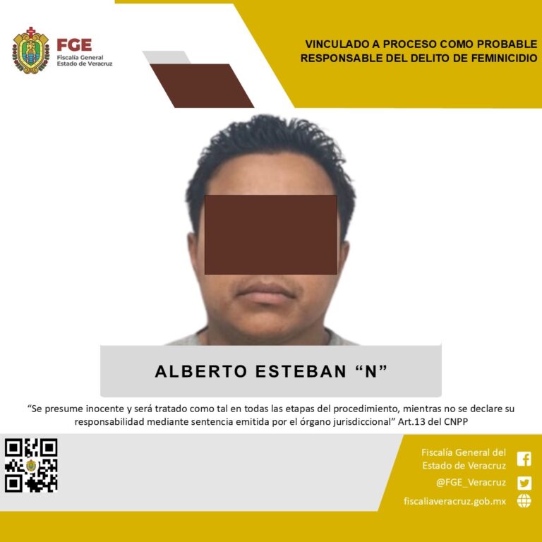 Vinculado a proceso como probable responsable del delito de feminicidi0