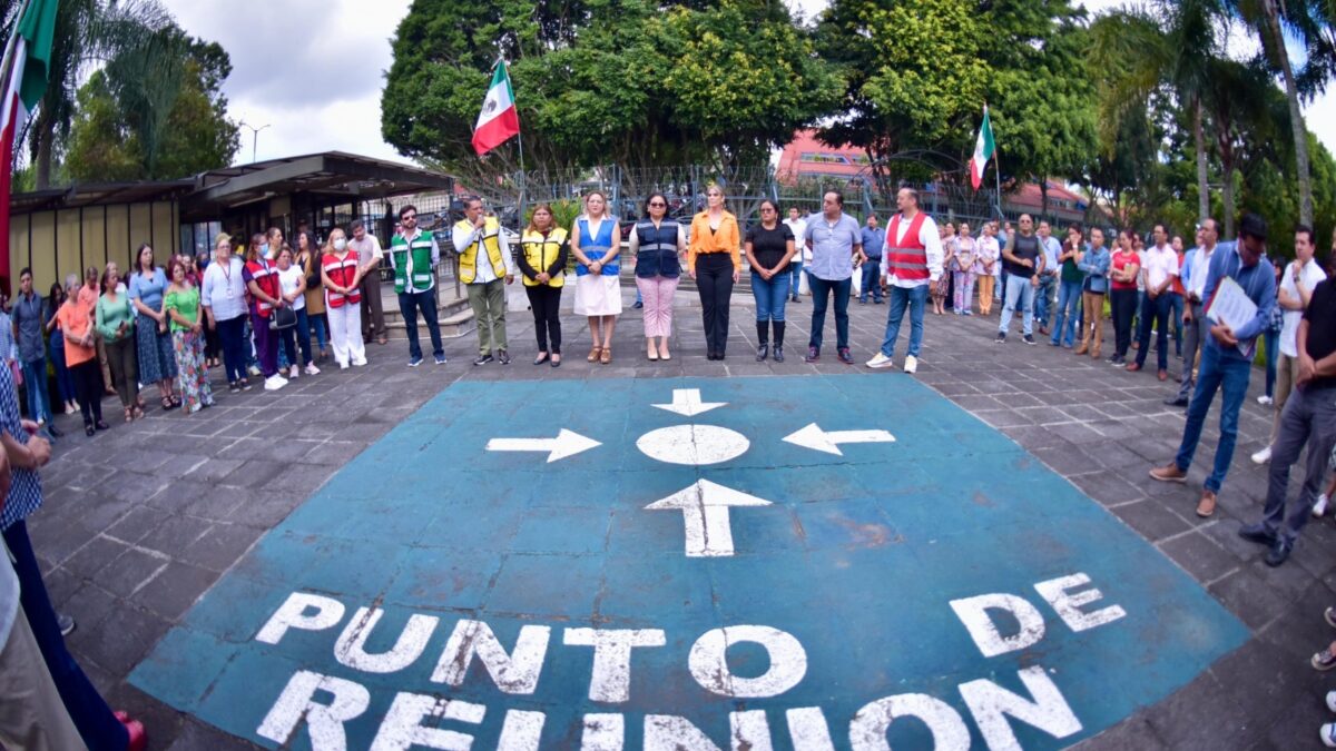 Participa Congreso de Veracruz en simulacro nacional