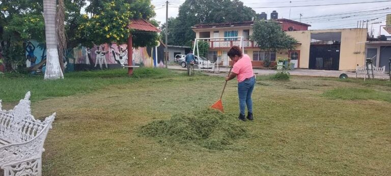Realizan acciones de limpieza en áreas de esparcimiento de Yanga