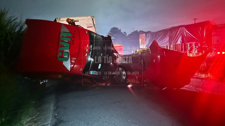 Accidente en la Puebla-Córdoba a la altura de Coats Orizaba