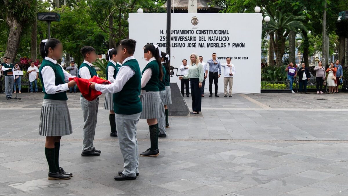 Conmemoran el 259 aniversario del Natalicio de José María Morelos y Pavón