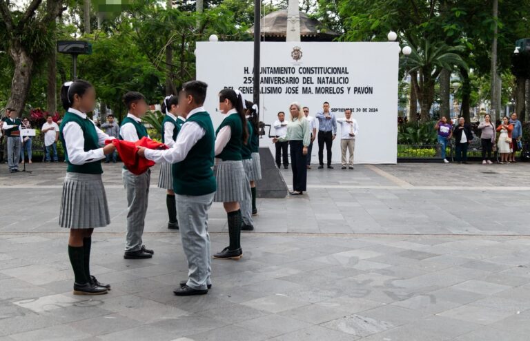 Conmemoran el 259 aniversario del Natalicio de José María Morelos y Pavón