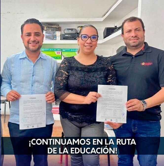 Firman acuerdo Red Educativa México y Ayuntamiento de Córdoba