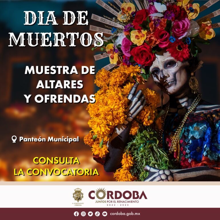 Jefatura de Panteones convoca a participar en la Muestra de Altares y Ofrendas del Día de Muertos
