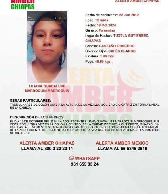 Hallan cuerpo de la niña Liliana Marroquín en Tuxtla Gutiérrez