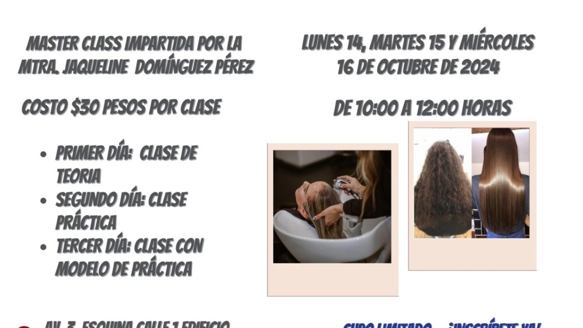 IMM imparte curso de Alaciado Permanente y Tratamiento Capilar