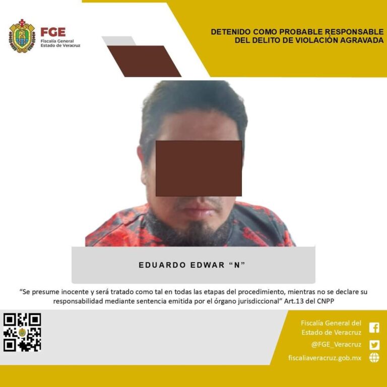 REGIDOR DE CÓRDOBA, DETENIDO COMO PROBABLE RESPONSABLE DEL DELITO DE VIOLACIÓN AGRAVADA.
