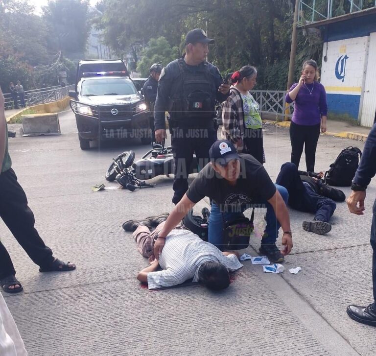 Policía del IPAX atropella a ciclista en Rafael Delgado