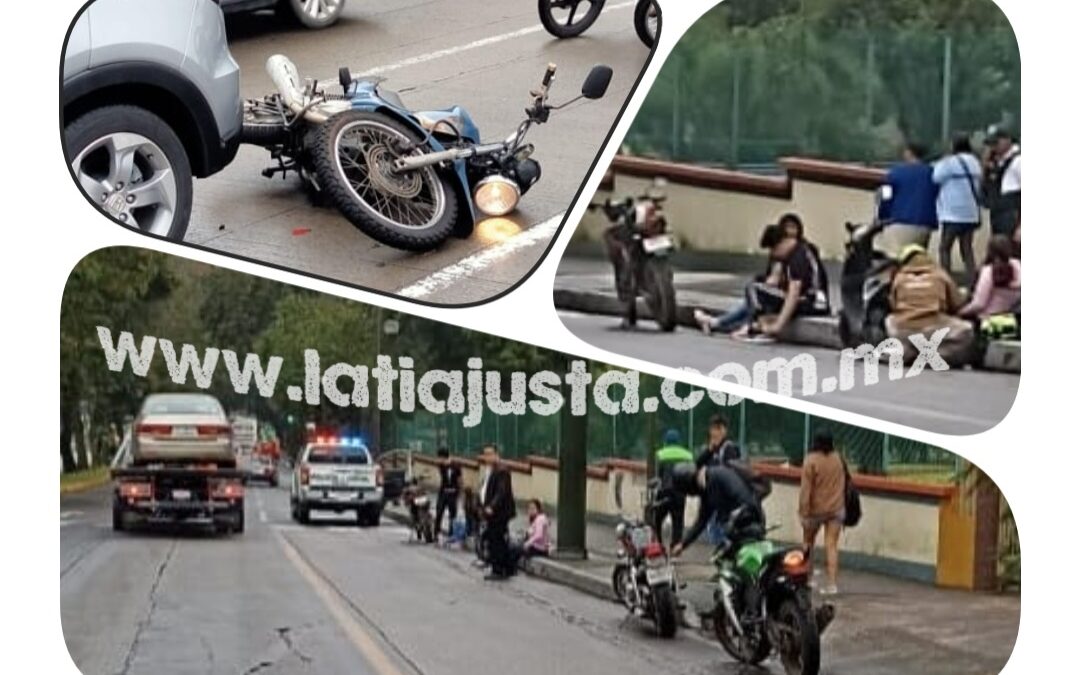 SE REGISTRAN DOS ACCIDENTES SOBRE LA AVENIDA CRI CRI DURANTE ESTA MAÑANA LLUVIOSA DE LUNES, EN ORIZABA.