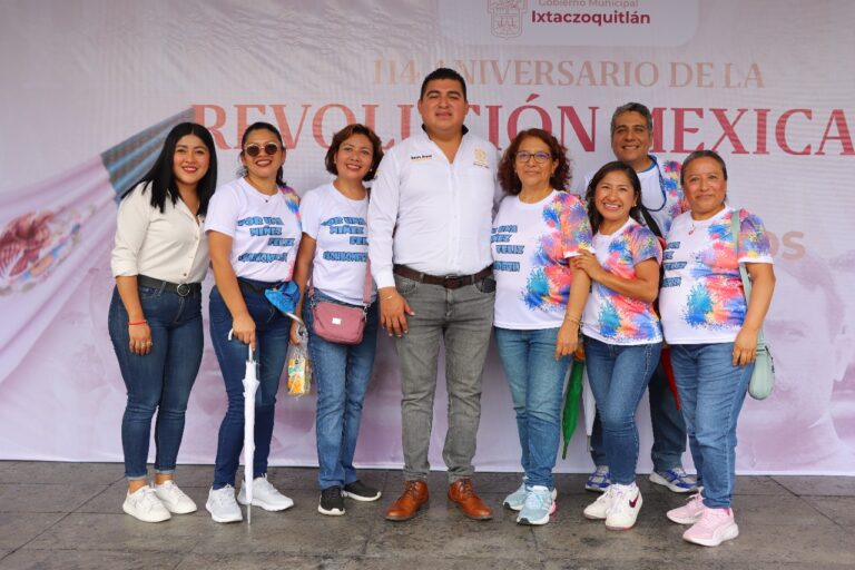 CONMEMORAN EN IXTACZOQUITLÁN, ANIVERSARIO DE LA REVOLUCIÓN MEXICANA