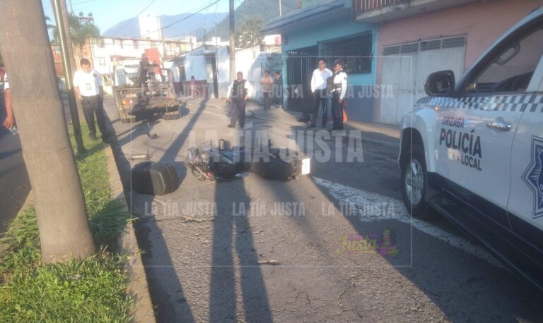 Se accidenta motociclista sobre la Avenida Paseo de Las Palmas