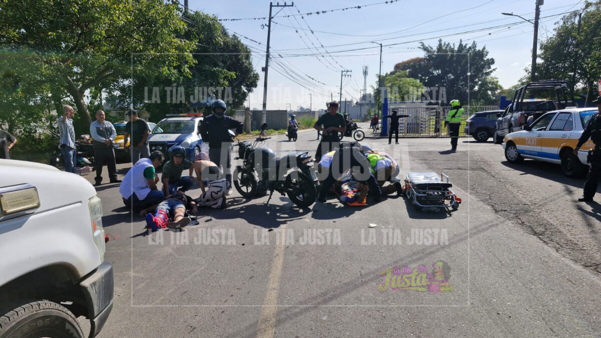DOS LESIONADOS EN ACCIDENTE