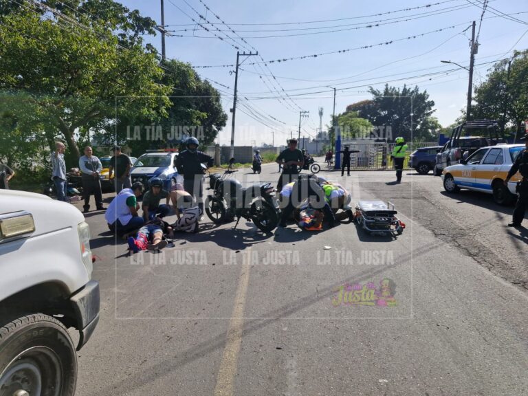 DOS LESIONADOS EN ACCIDENTE