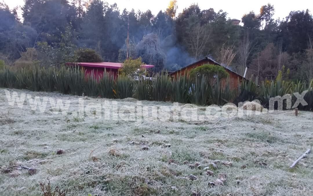 REGISTRA ALTAS MONTAÑAS PRIMERA HELADA DEL AÑO.