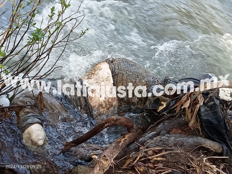 LOCALIZAN CUERPO EN EL RÍO BLANCO EN CIUDAD MENDOZA.