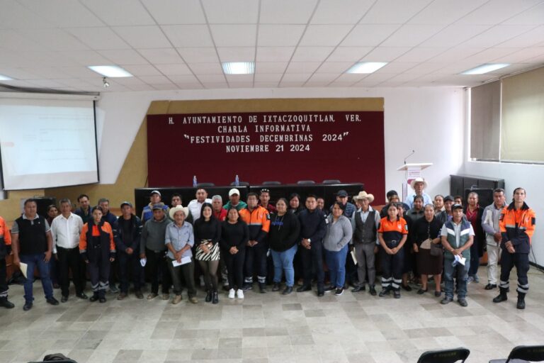 PC IXTACZOQUITLÁN, BRINDA PLÁTICA INFORMATIVA POR PRÓXIMAS FESTIVIDADES DECEMBRINAS