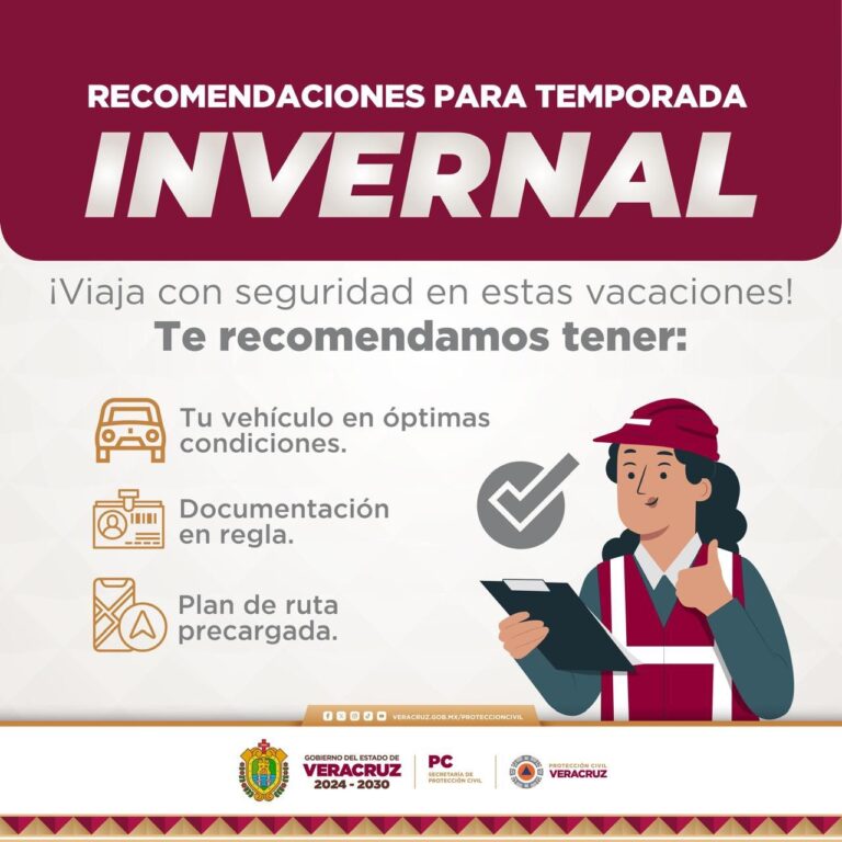 Por un viaje seguro, Protección Civil emite recomendaciones para circular en carretera
