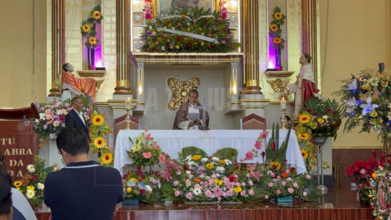 Todo listo para celebrar a la virgen Morena