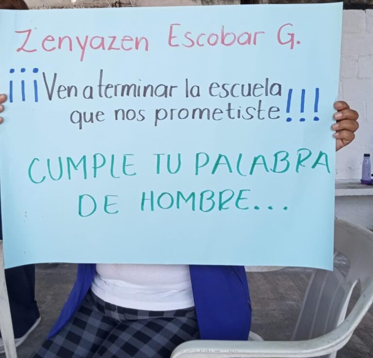 Primaria “Campos y Lopez” de la comunidad de Palmillas; en total  abandono
