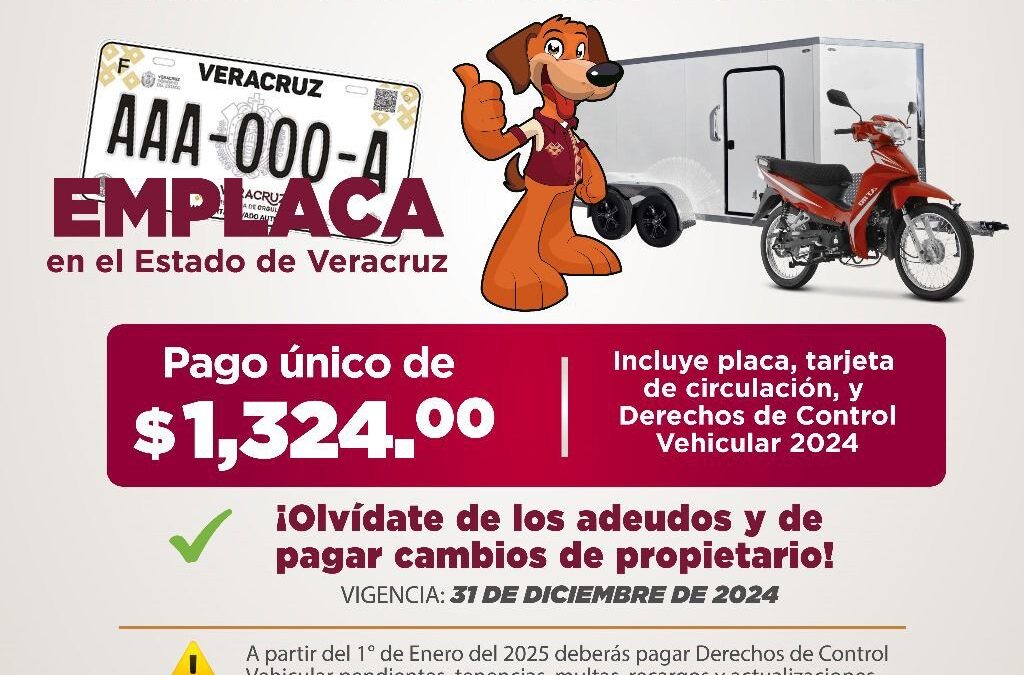 Regulariza tu motocicleta o remolque sin pagar adeudos previos