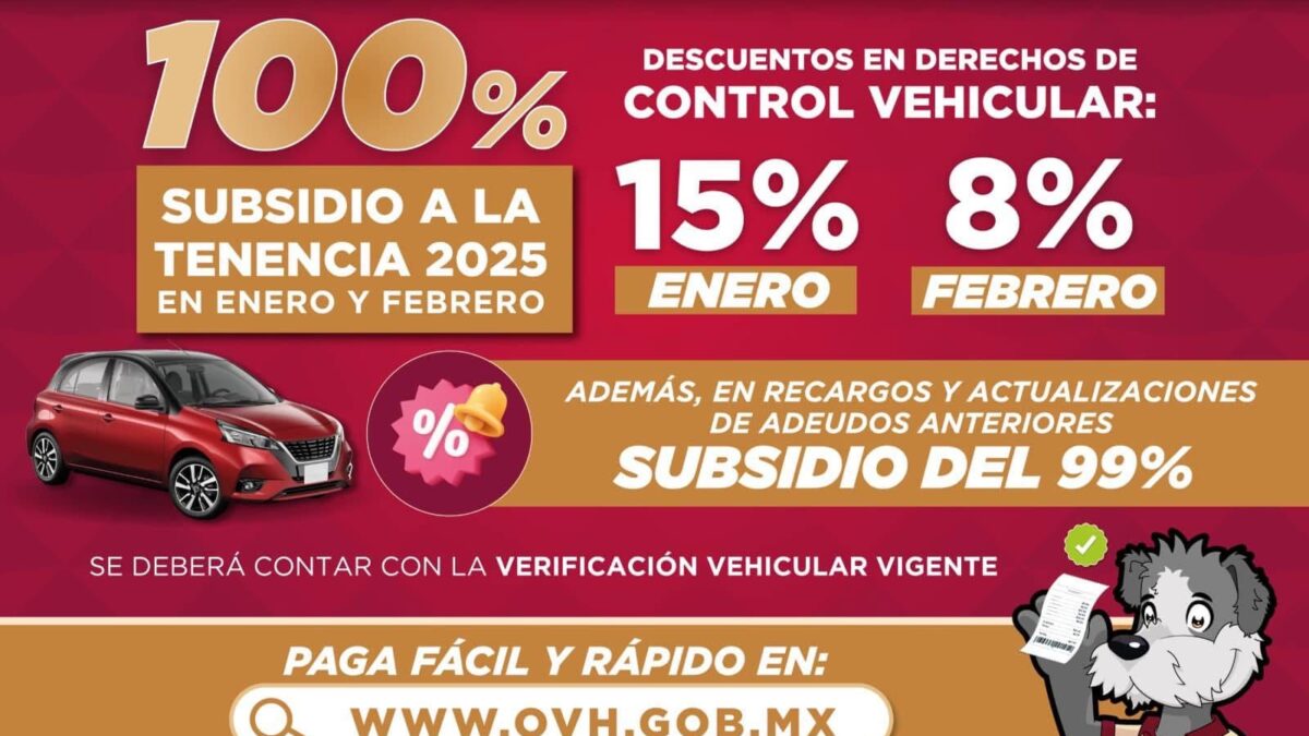 Aprovecha el 15% de descuento en derechos vehiculares antes de fin de mes