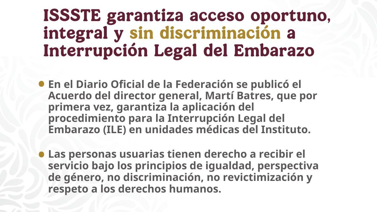Hospitales del ISSSTE ya pueden realizar 4bort0s legales en todo México