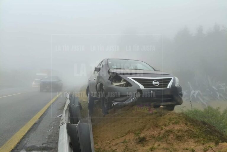 Se accidenta vehículo particular en Las Cumbres de Maltrata 