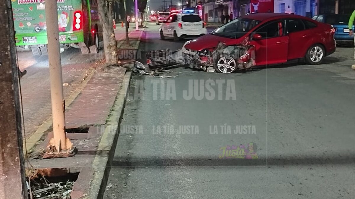 SE LE ATRAVIESA ÁRBOL Y CHOCA