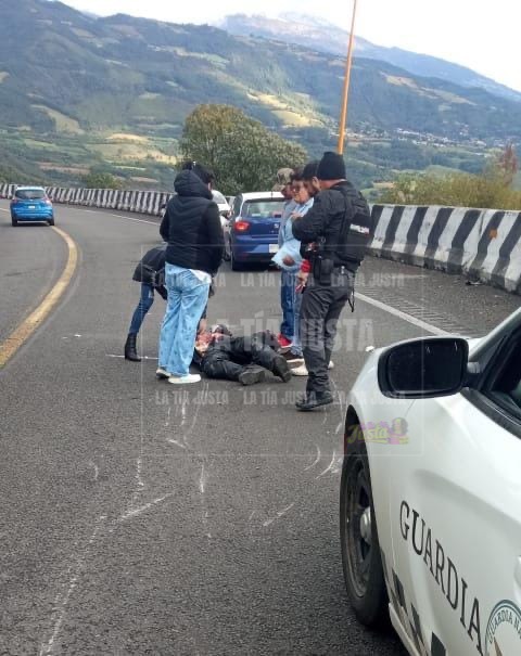 Grave motociclista atropellado en la Puebla- Orizaba