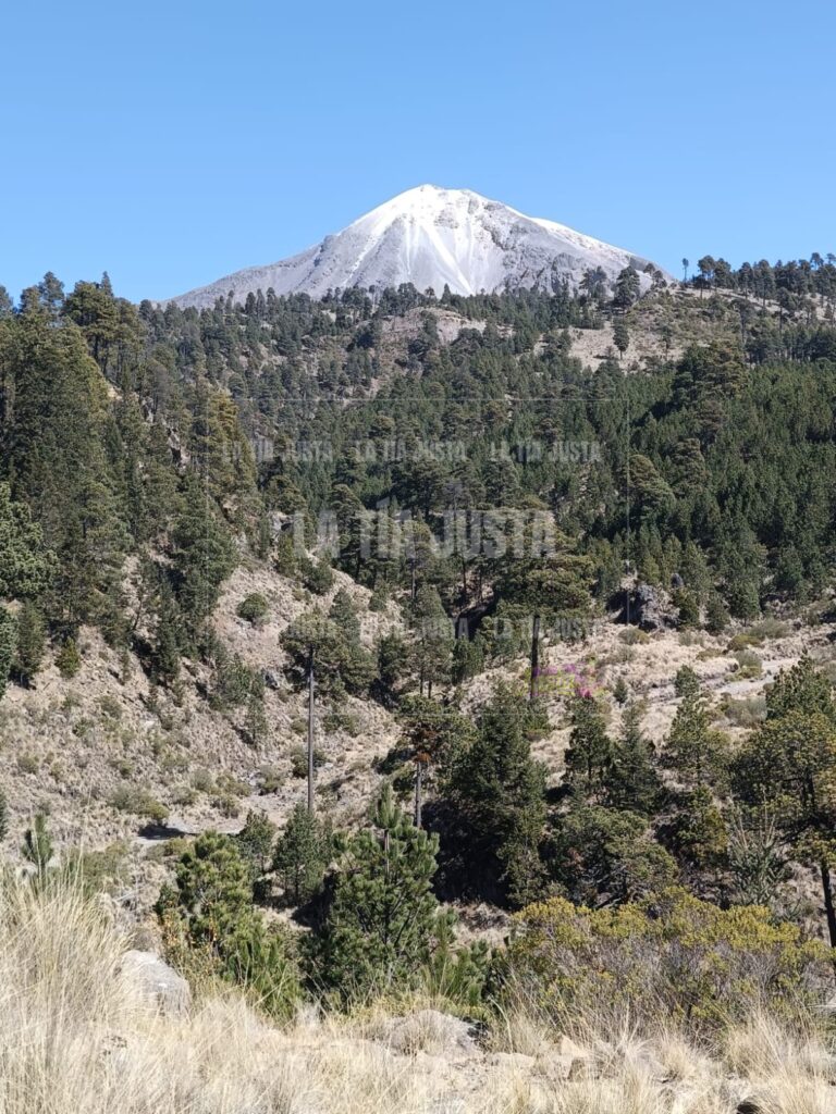 Seco el volcán Pico de Orizaba