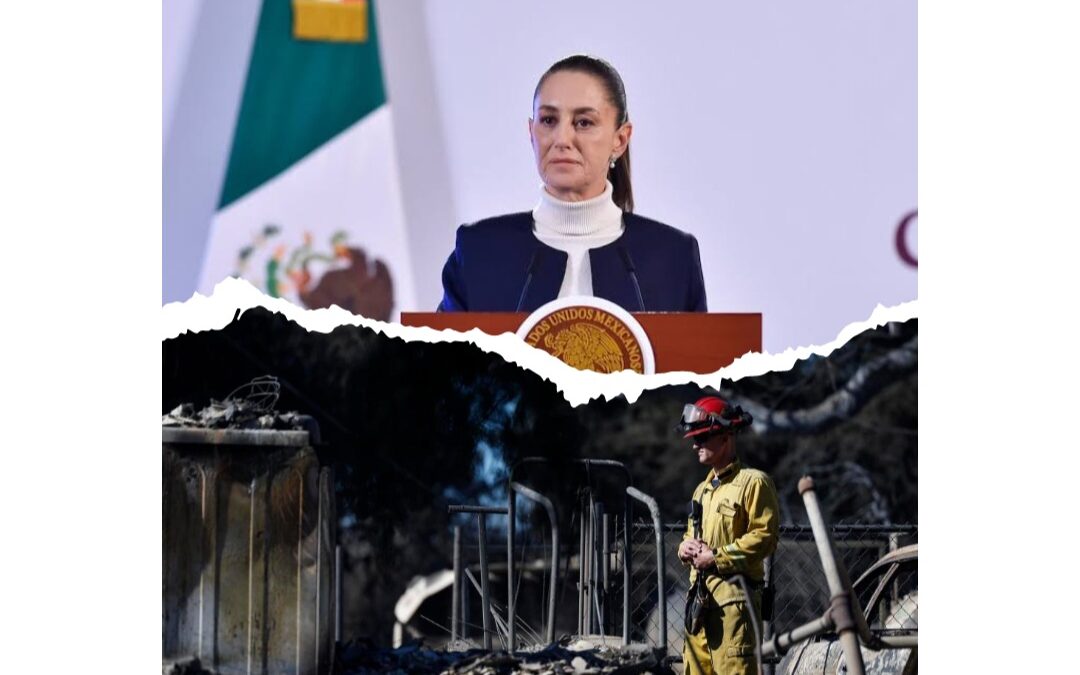 LA RECONSTRUCCIÓN DE LOS ÁNGELES REQUERIRÁ DE MANO DE OBRA MEXICANA: CLAUDIA SHEINBAUM.