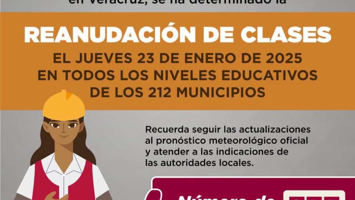 Se reactivan clases este jueves 23 de enero