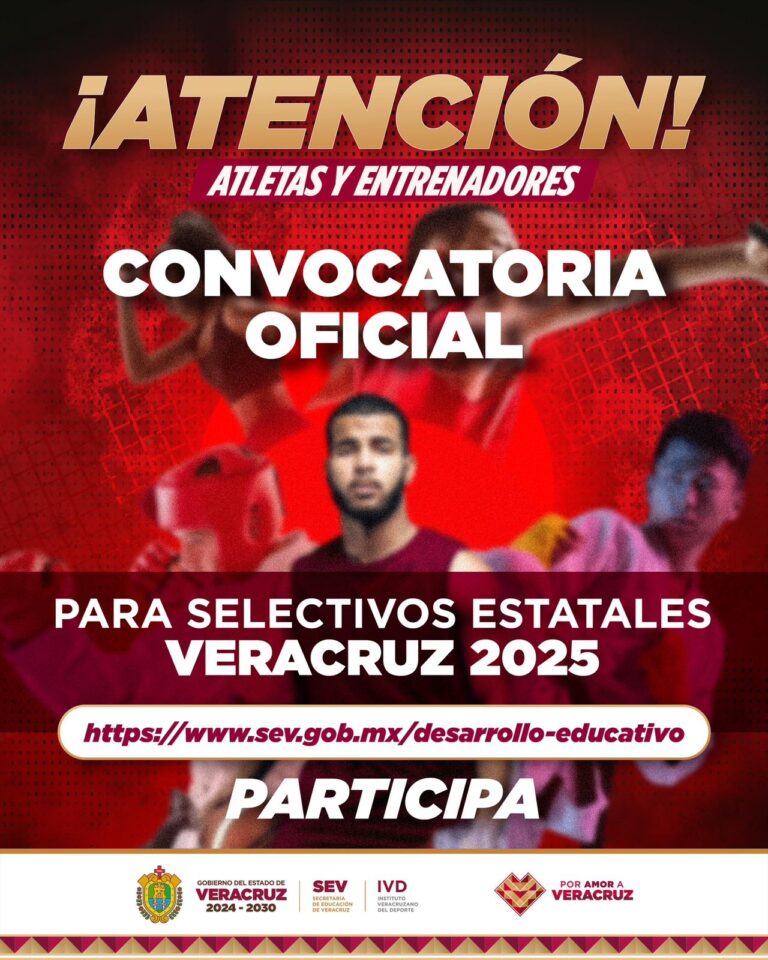Lanza IVD convocatoria para Selectivos Estatales Veracruz 2025