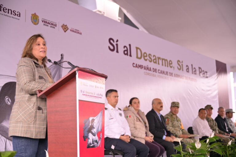 Veracruz dice Sí al Desarme, Sí a la Paz: Rocío Nahle fortalece la estrategia de seguridad