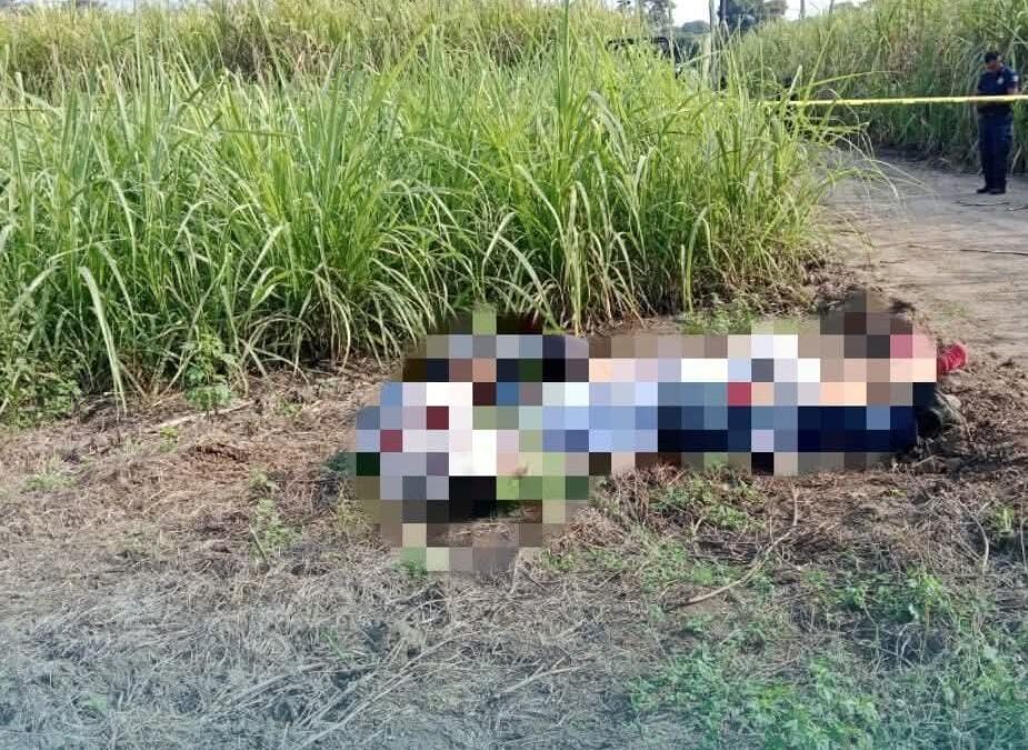 FUERTE DESPLIEGUE POLICIACO POR LA APARICIÓN DE CUATRO PERSONAS 3J3CUTADAS Y MANIATADAS.