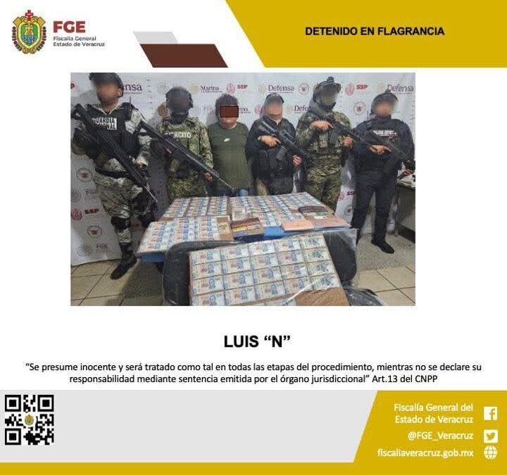 DETENCIÓN EN FLAGRANCIA DE UNA PERSONA Y ASEGURAMIENTO DE DINERO EN EFECTIVO EN OPERATIVO DE CATEO CON FUERZAS FEDERALES EN ACULTZINGO.