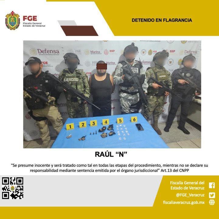 DETENIDO EN FLAGRANCIA Y ENERVANTES ASEGURADOS EN OPERATIVO DE CATEO CON FUERZAS FEDERALES EN CIUDAD MENDOZA.